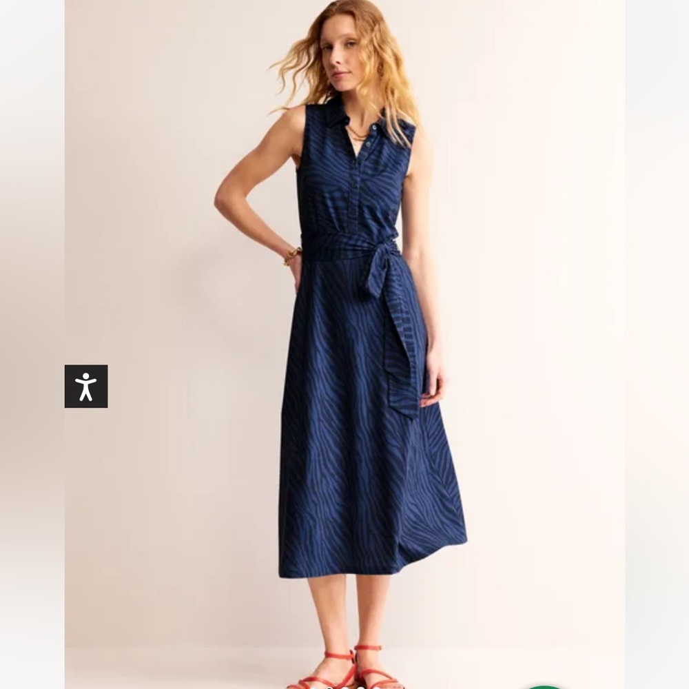 Laura Sleeveless shirt dress